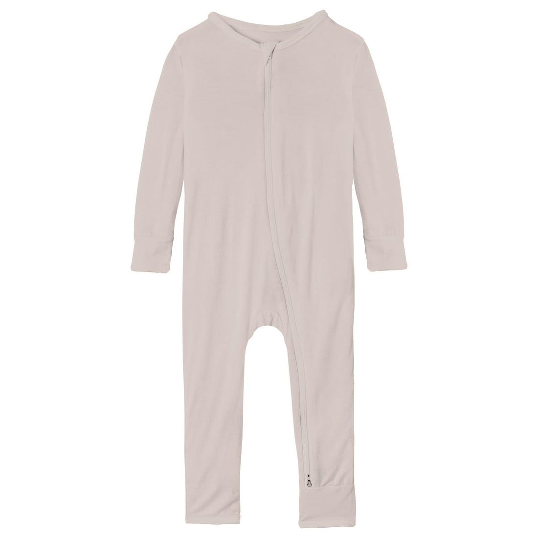 Coverall with 2 Way Zipper in Latte