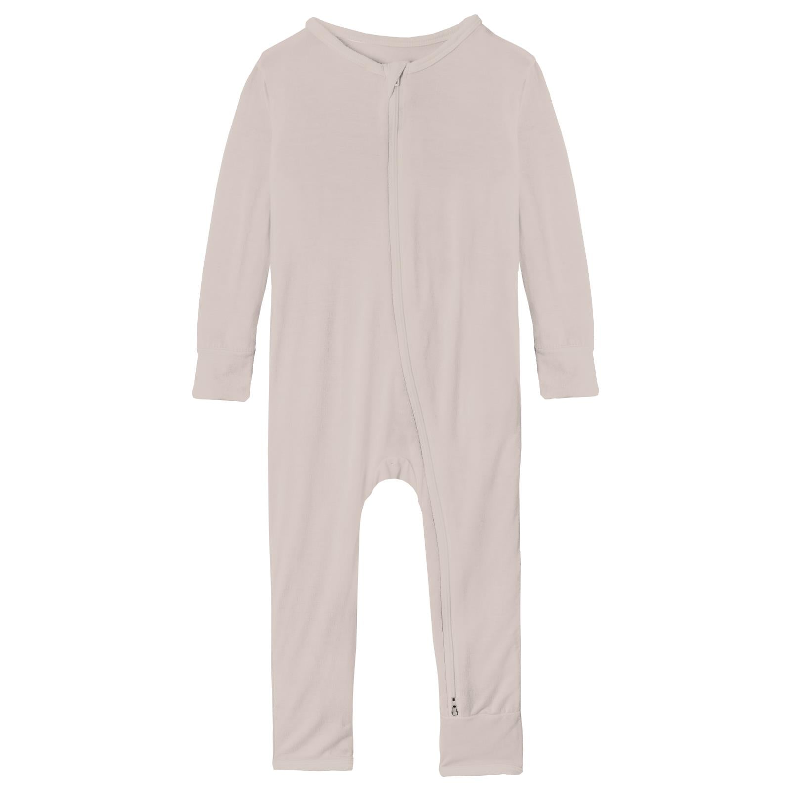 Coverall with 2 Way Zipper in Latte