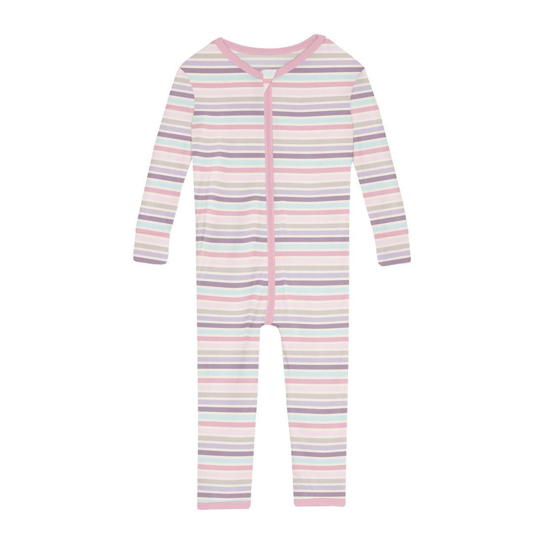 Print Convertible Sleeper with Zipper in Ice Cream Stripe
