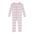 Print Convertible Sleeper with Zipper in Ice Cream Stripe