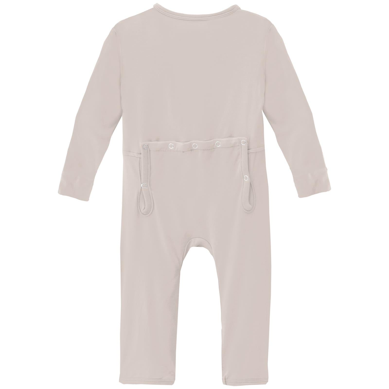 Coverall with 2 Way Zipper in Latte