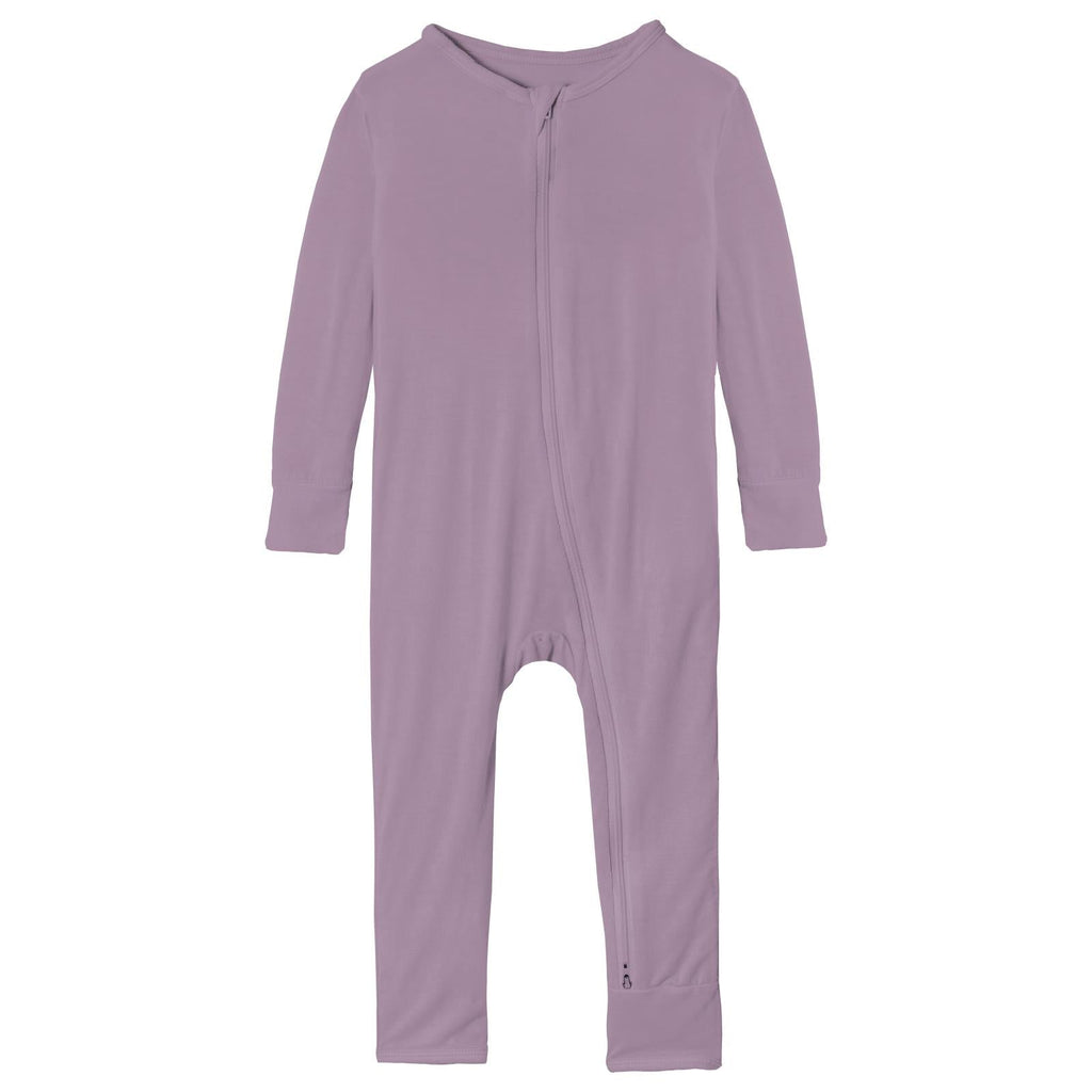 Coverall with 2 Way Zipper in Lavender