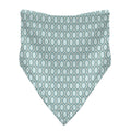 Print Bandana Bib in Jade Wavy Lattice