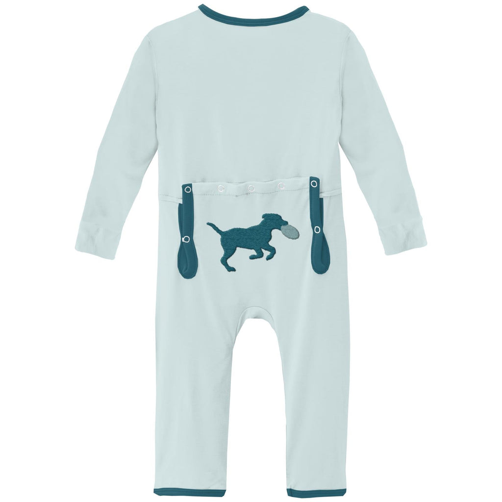 Applique Coverall with 2 Way Zipper in Fresh Air Frisbee Labs