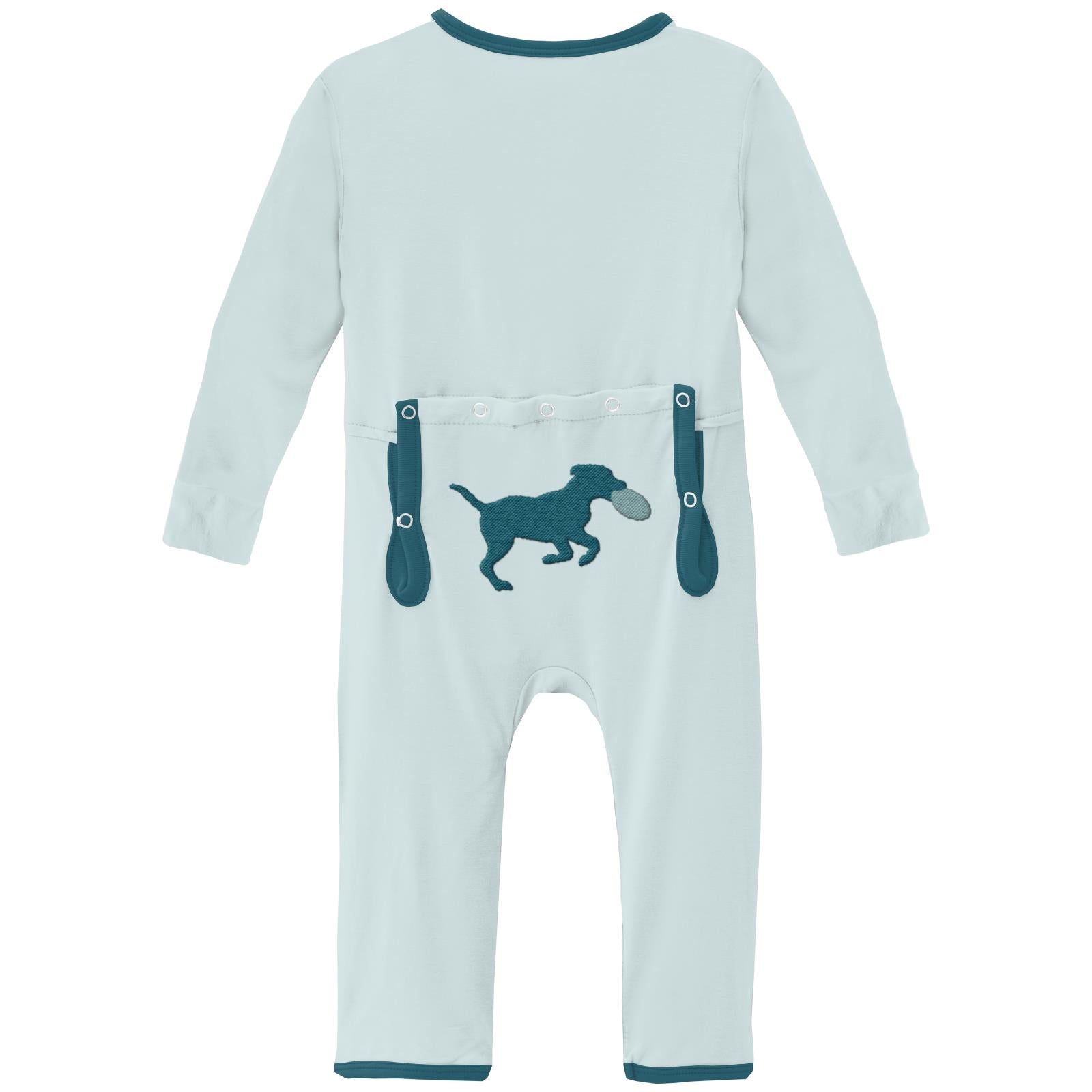 Applique Coverall with 2 Way Zipper in Fresh Air Frisbee Labs