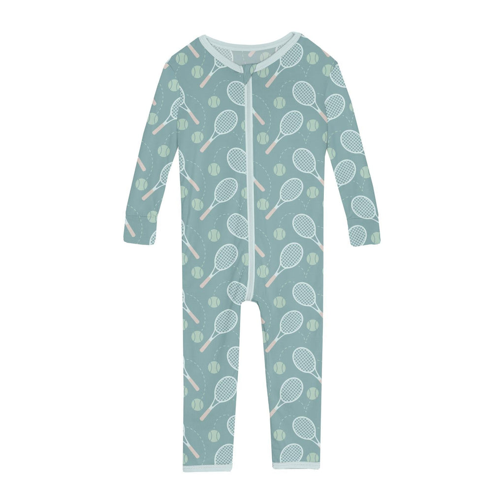 Print Convertible Sleeper with Zipper in Jade Tennis