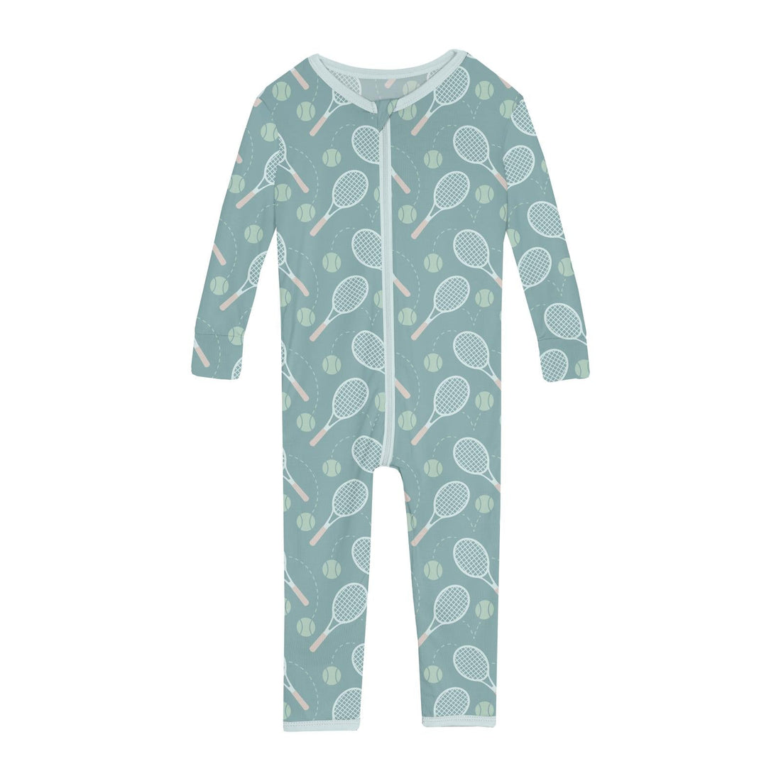 Print Convertible Sleeper with Zipper in Jade Tennis