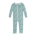 Print Convertible Sleeper with Zipper in Jade Tennis