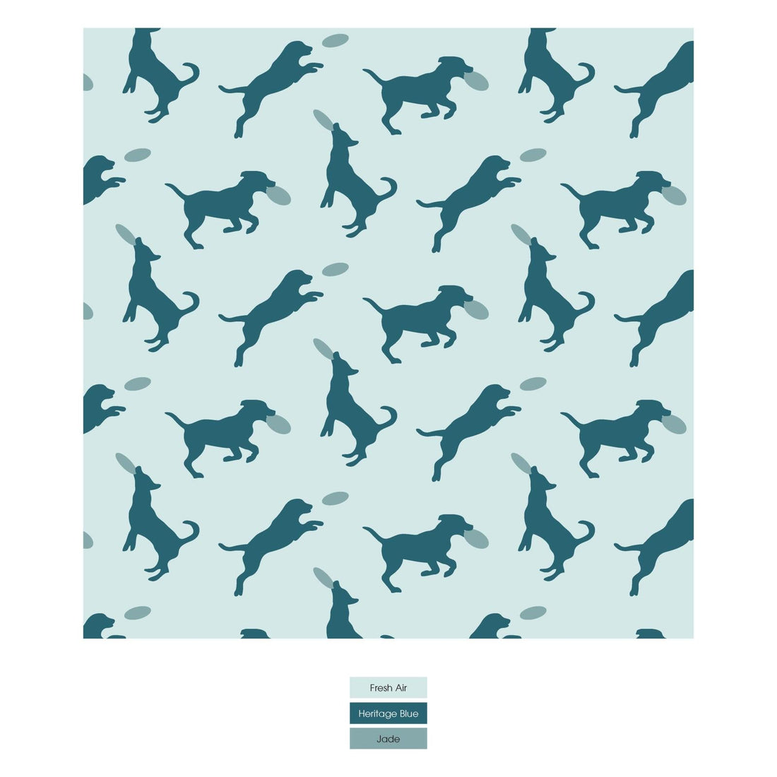 Print Bib Set of 3 in Natural Tree House; Jade Wavy Lattice & Fresh Air Frisbee Labs