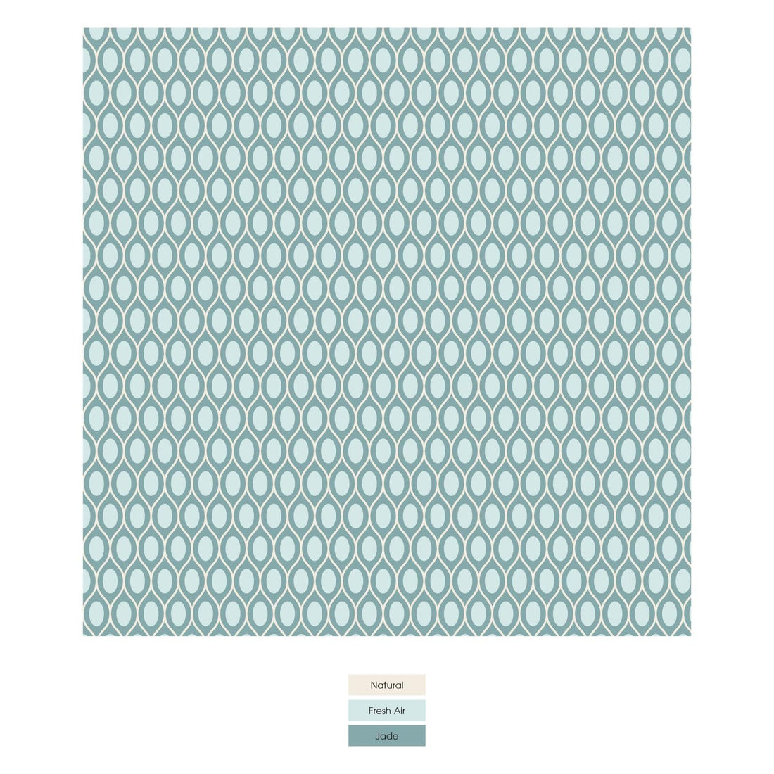 Print Bib Set of 3 in Natural Tree House; Jade Wavy Lattice & Fresh Air Frisbee Labs