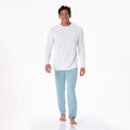 Men's Long Sleeve Crew Neck Tee in Natural