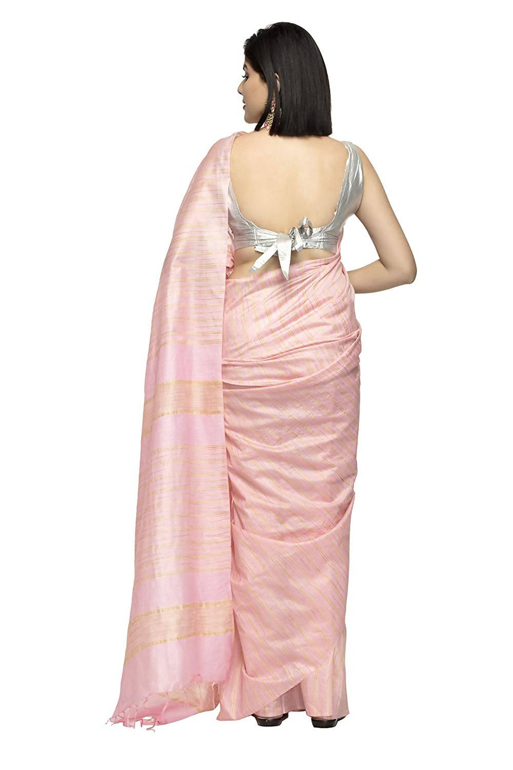 Baby Pink Bhagalpuri Saree for Girls - Elegant Traditional Wear