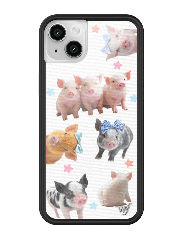 Cute Little Piggies iPhone Case with Stars Design - Image 41