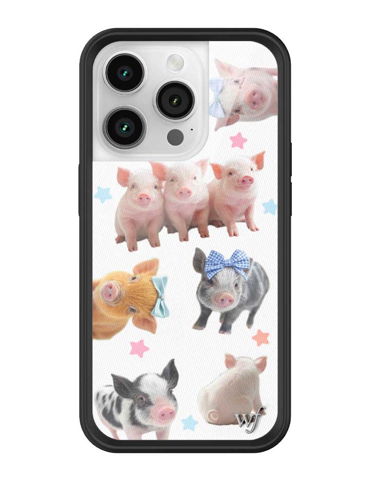 Cute Little Piggies iPhone Case with Stars Design - Image 35
