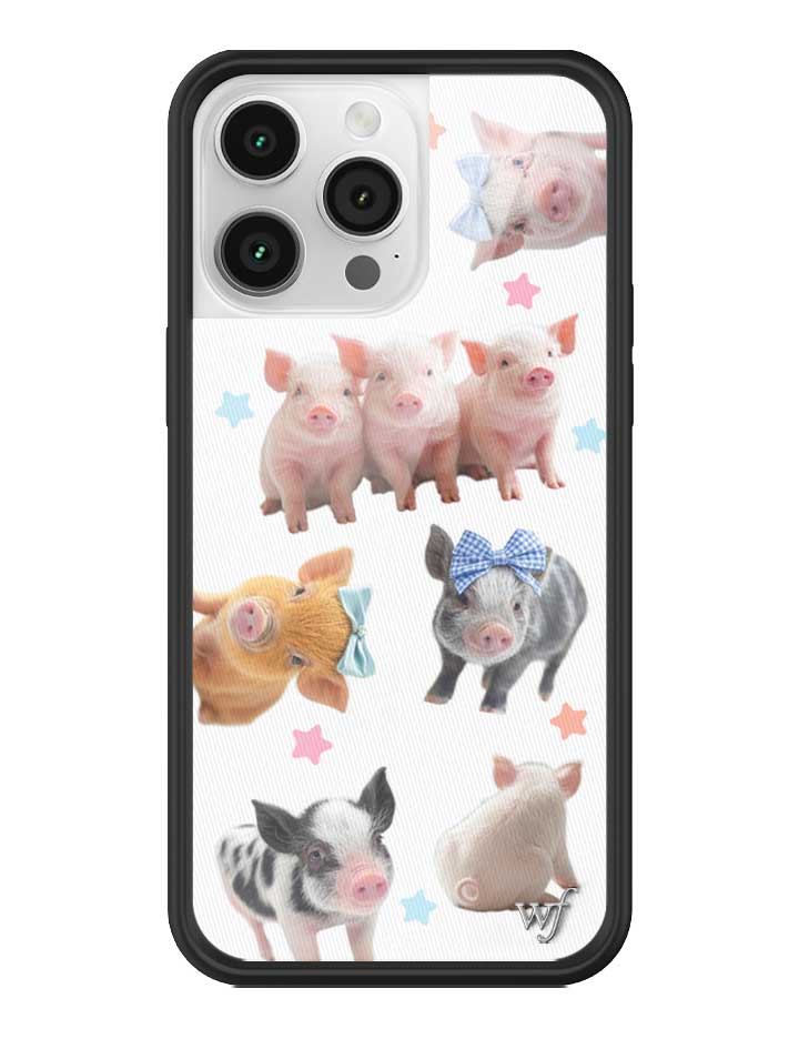 Cute Little Piggies iPhone Case with Stars Design - Image 33