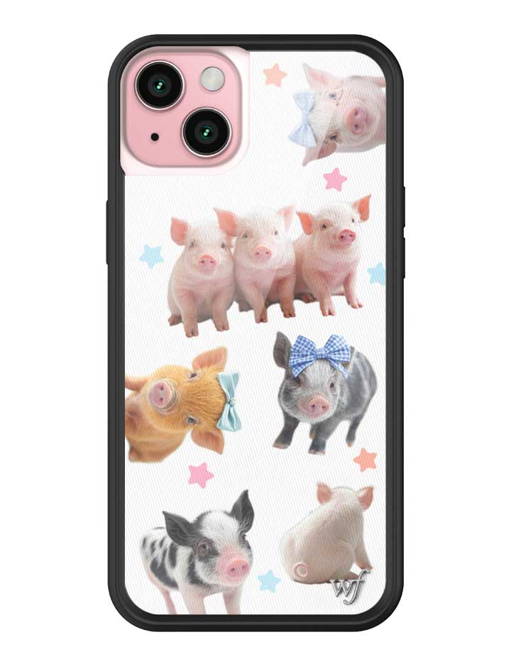 Cute Little Piggies iPhone Case with Stars Design - Image 27