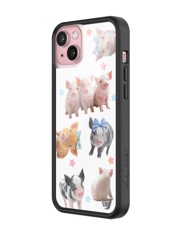 Cute Little Piggies iPhone Case with Stars Design - Image 28