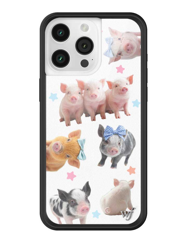 Cute Little Piggies iPhone Case with Stars Design - Image 25