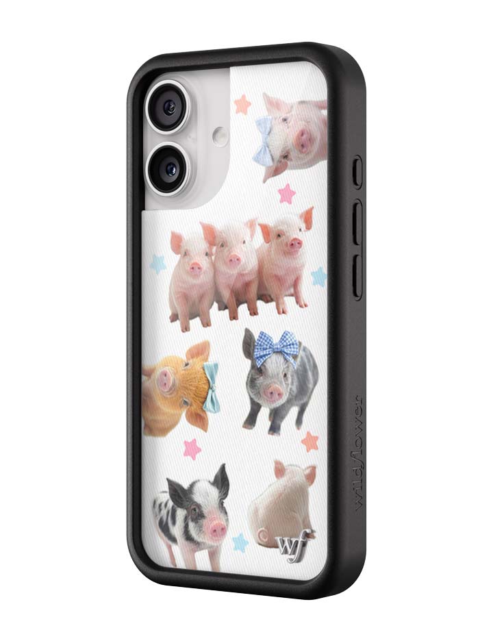 Cute Little Piggies iPhone Case with Stars Design - Image 8