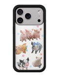 Cute Little Piggies iPhone Case with Stars Design - Image 4