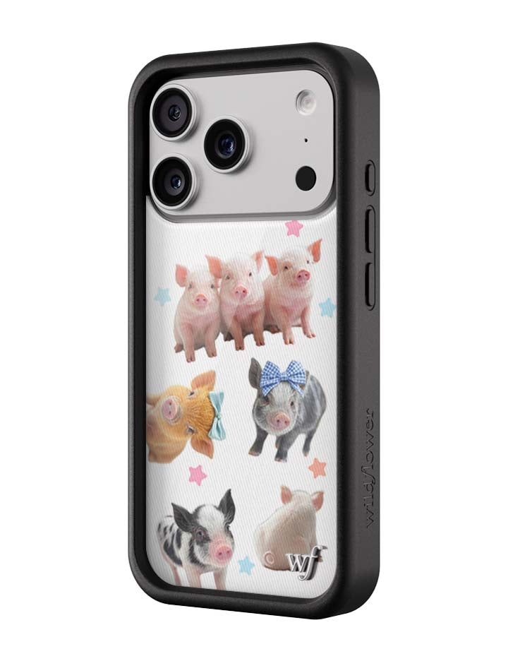 Cute Little Piggies iPhone Case with Stars Design - Image 5