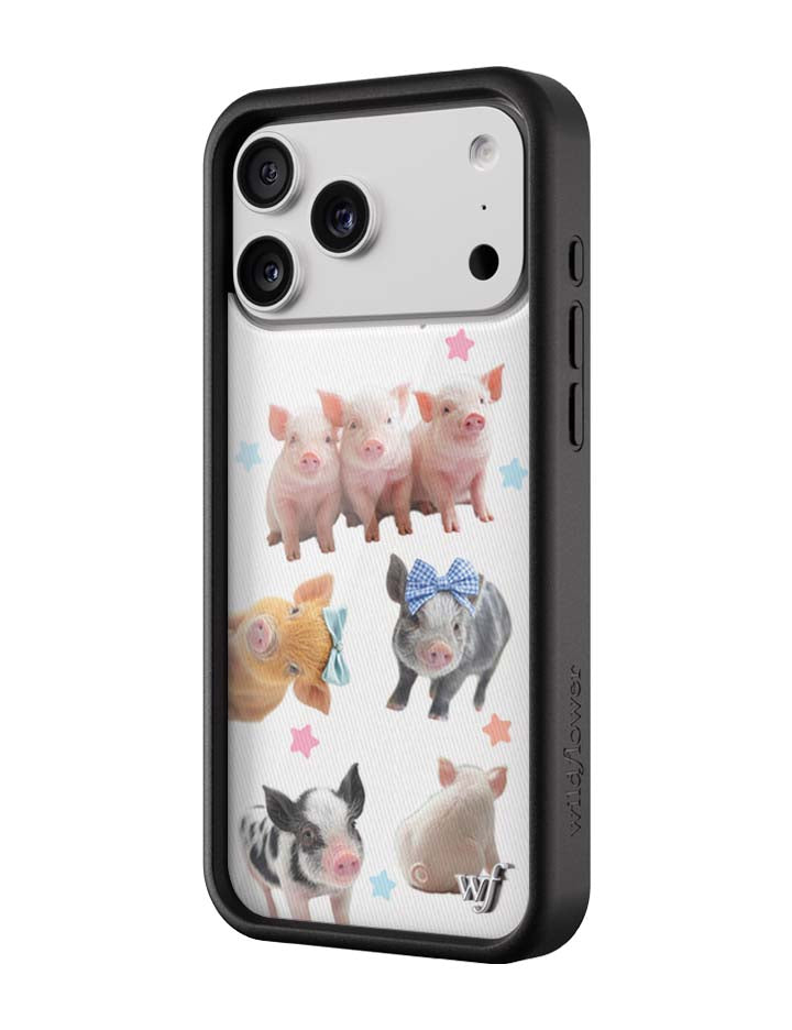 Cute Little Piggies iPhone Case with Stars Design - Image 2