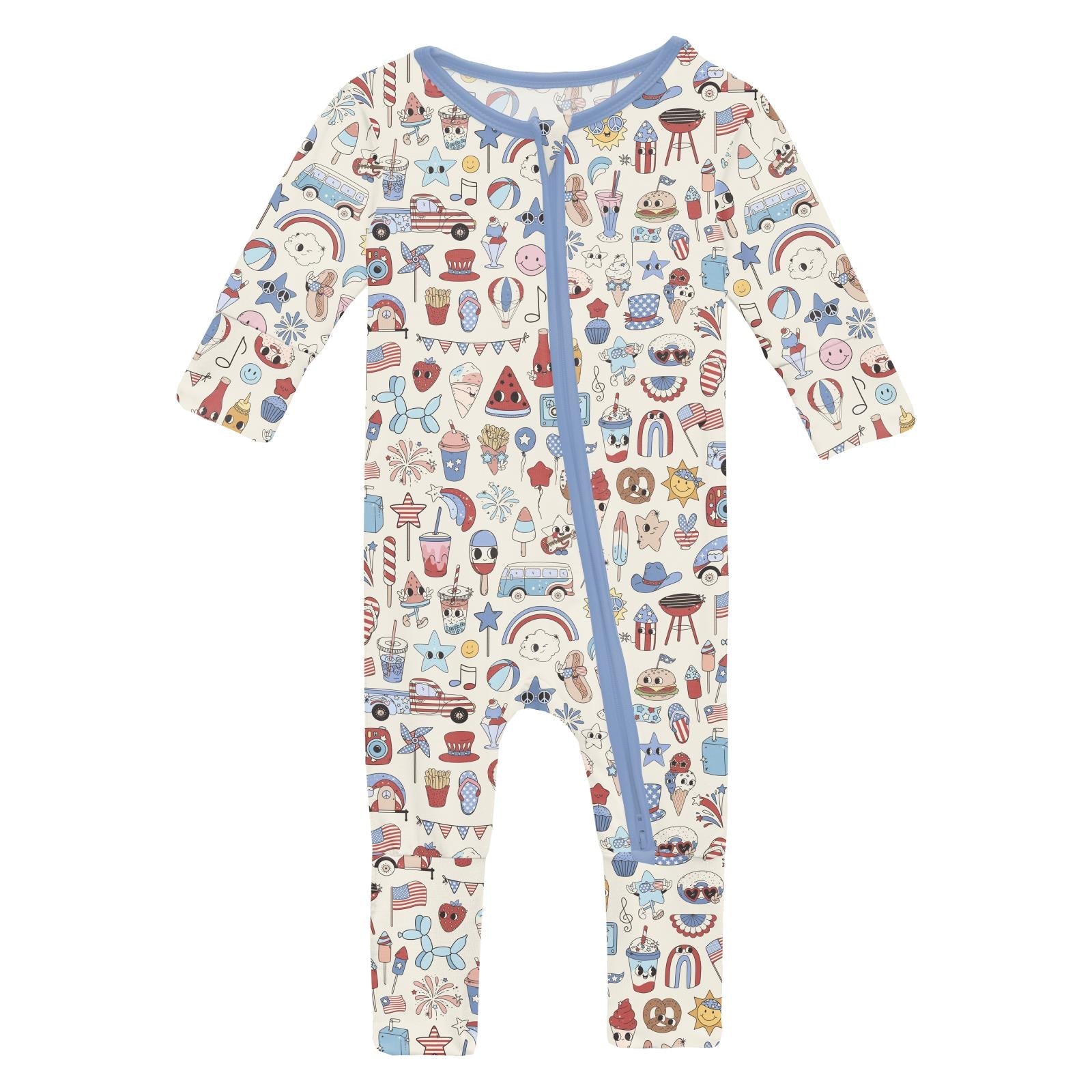 Print Convertible Coverall in Party USA