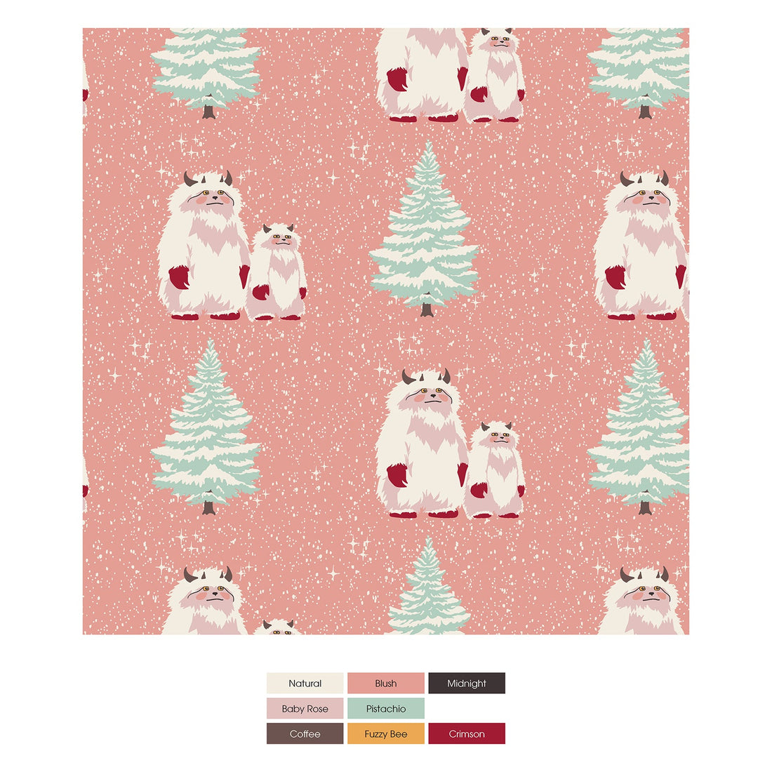 Print Convertible Sleeper with Zipper in Blush Yeti