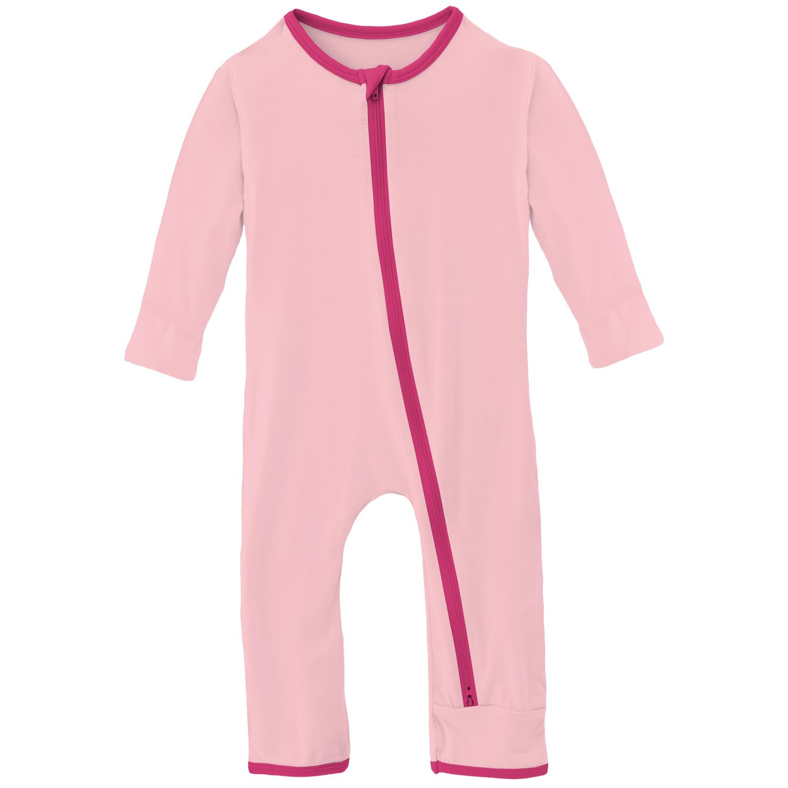 Applique Coverall with 2 Way Zipper in Lotus Happy Teddy