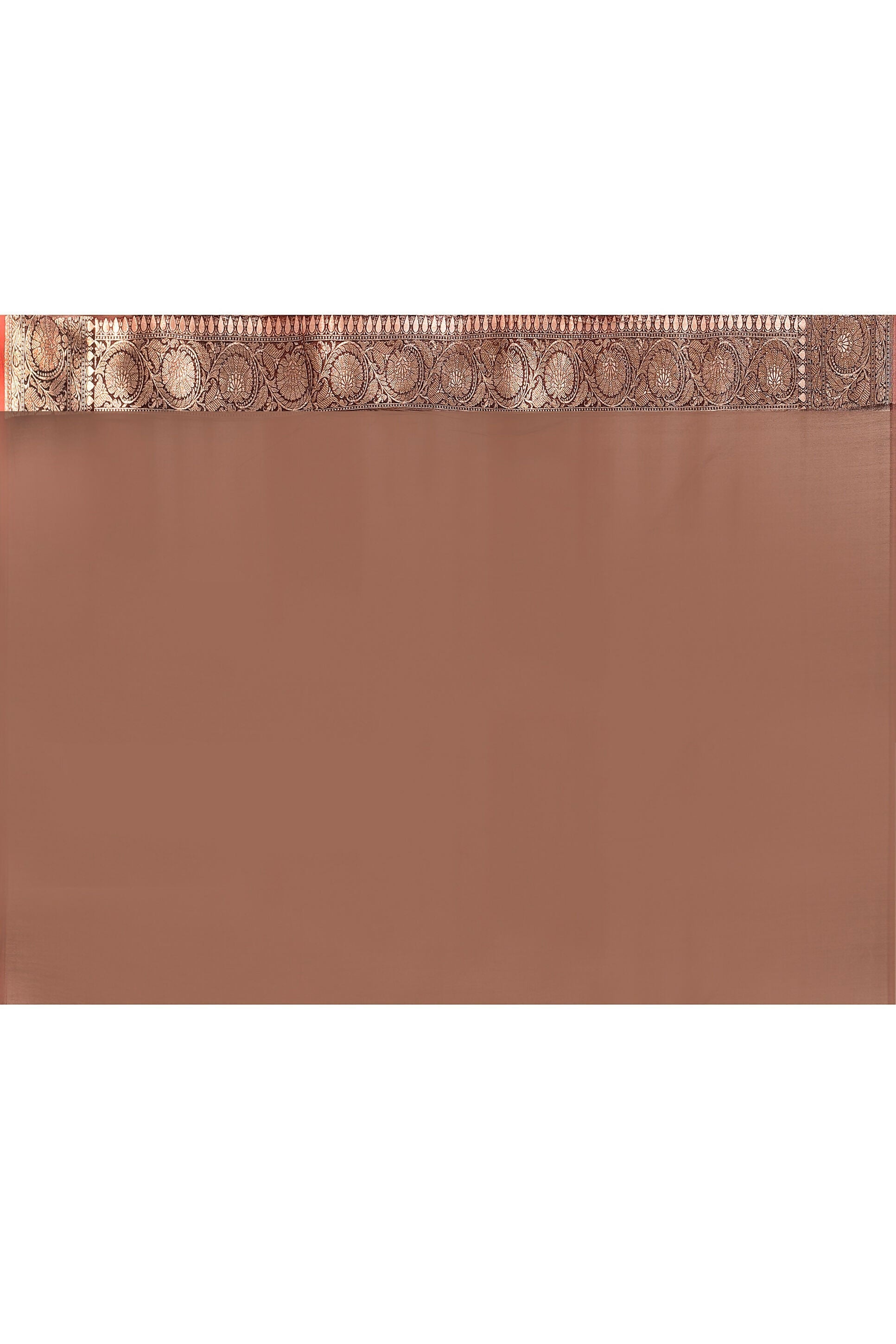 Coco Brown Banarasi Soft Pure Handloom Silk Saree