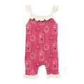 Print Wing Romper in Winter Rose Birdcage
