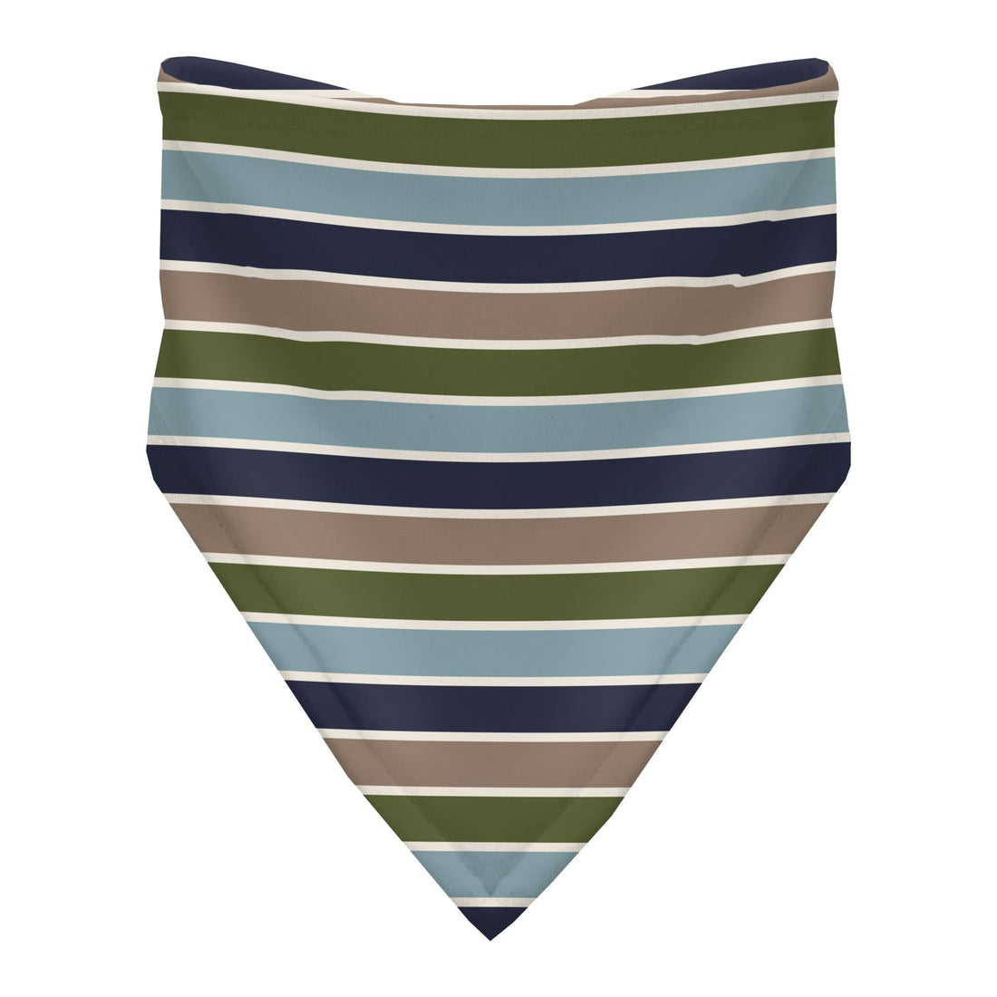 Print Bandana Bib in Fall Vibes Stripe