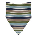 Print Bandana Bib in Fall Vibes Stripe