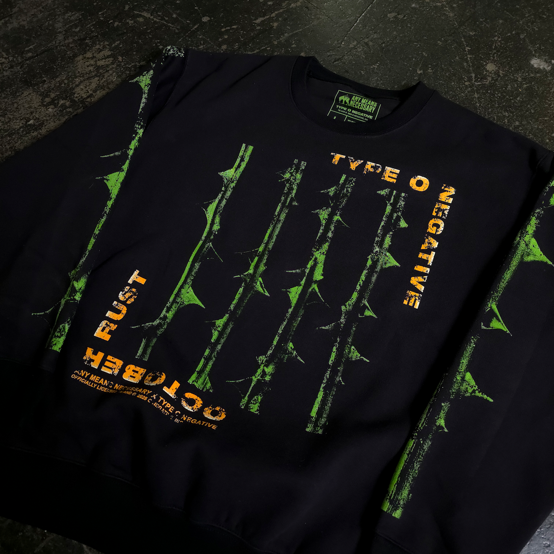 Type O Negative October Rust Graphic Crewneck Sweatshirt - Image 2
