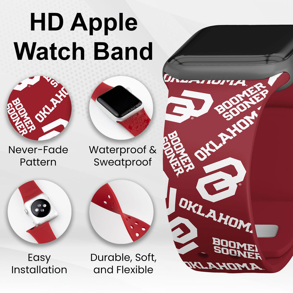 Oklahoma Sooners HD Apple Watch Band