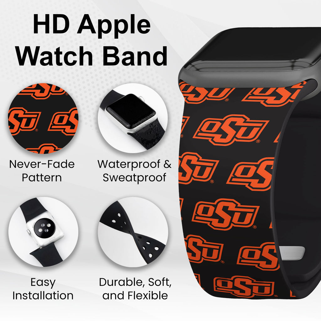 Oklahoma State Cowboys HD Apple Watch Band