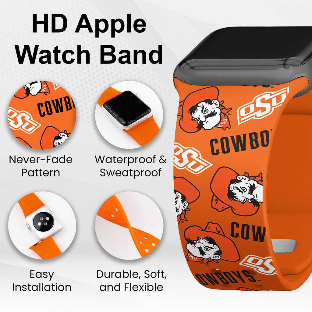 Oklahoma State Cowboys HD Apple Watch Band