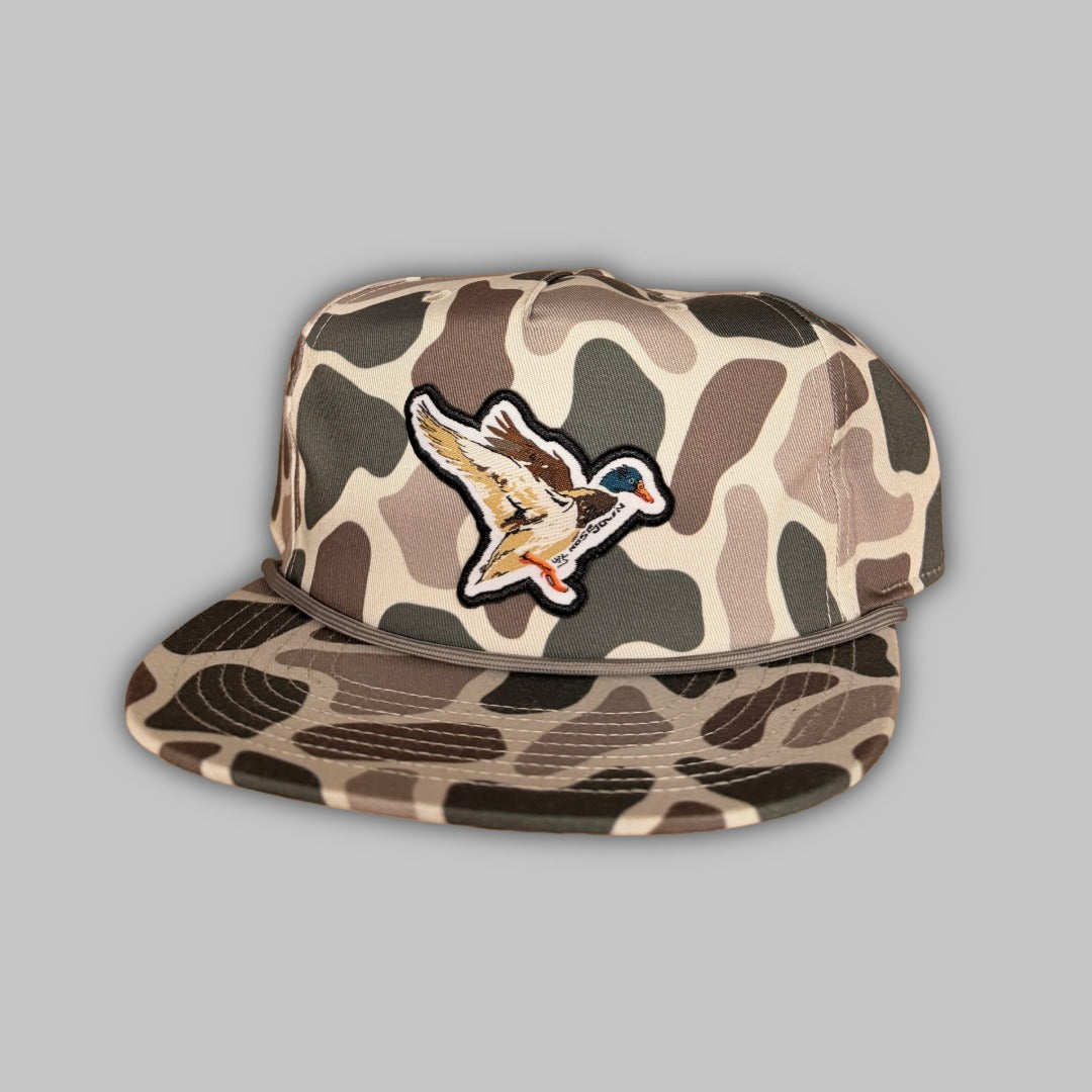 Landing Mallard Rope Hat Camo Unisex Style and Comfort Cap