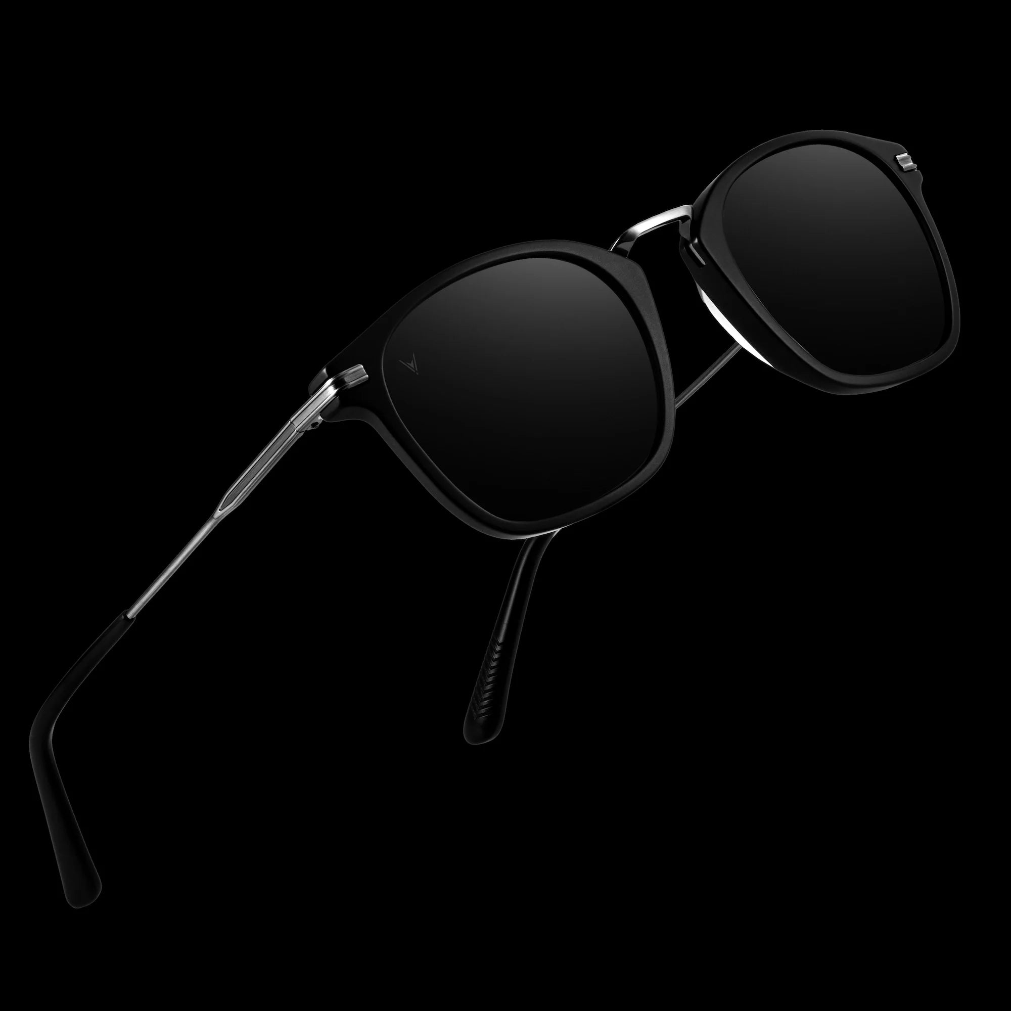 The Oliver Semi Matte Black Polarized Italian Mazzucchelli Frames