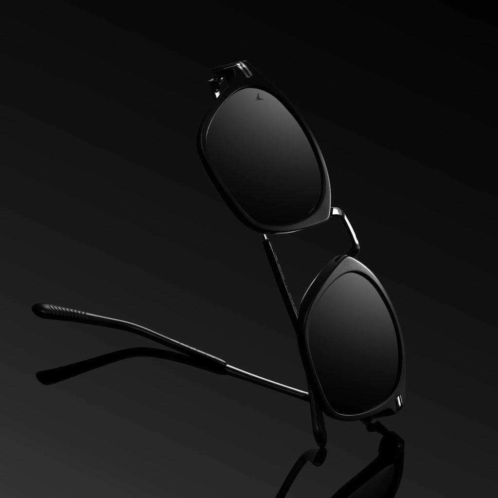 The Oliver Semi Matte Black Polarized Italian Mazzucchelli Frames