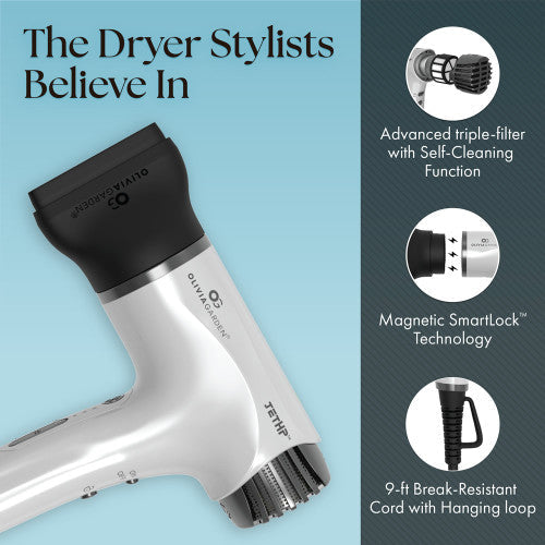 OLIVIA GARDEN JETHP HIGH-PERFORMANCE COMPACT DRYER (#JHPDR1DLO1)