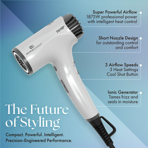 OLIVIA GARDEN JETHP HIGH-PERFORMANCE COMPACT DRYER (#JHPDR1DLO1)