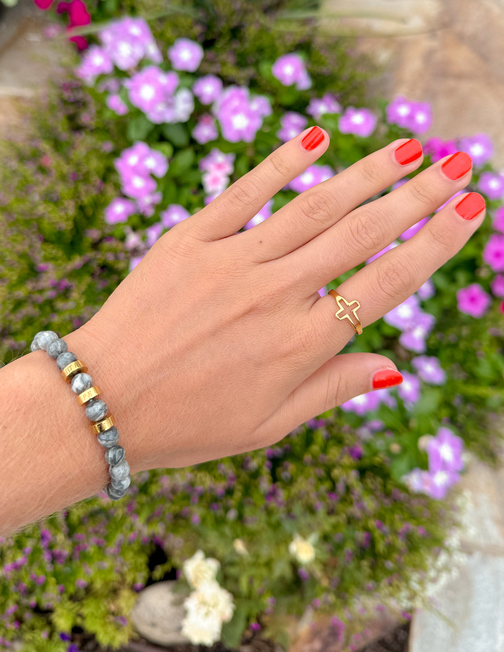 Open Cross Ring Minimalist Religious Jewelry Statement Piece