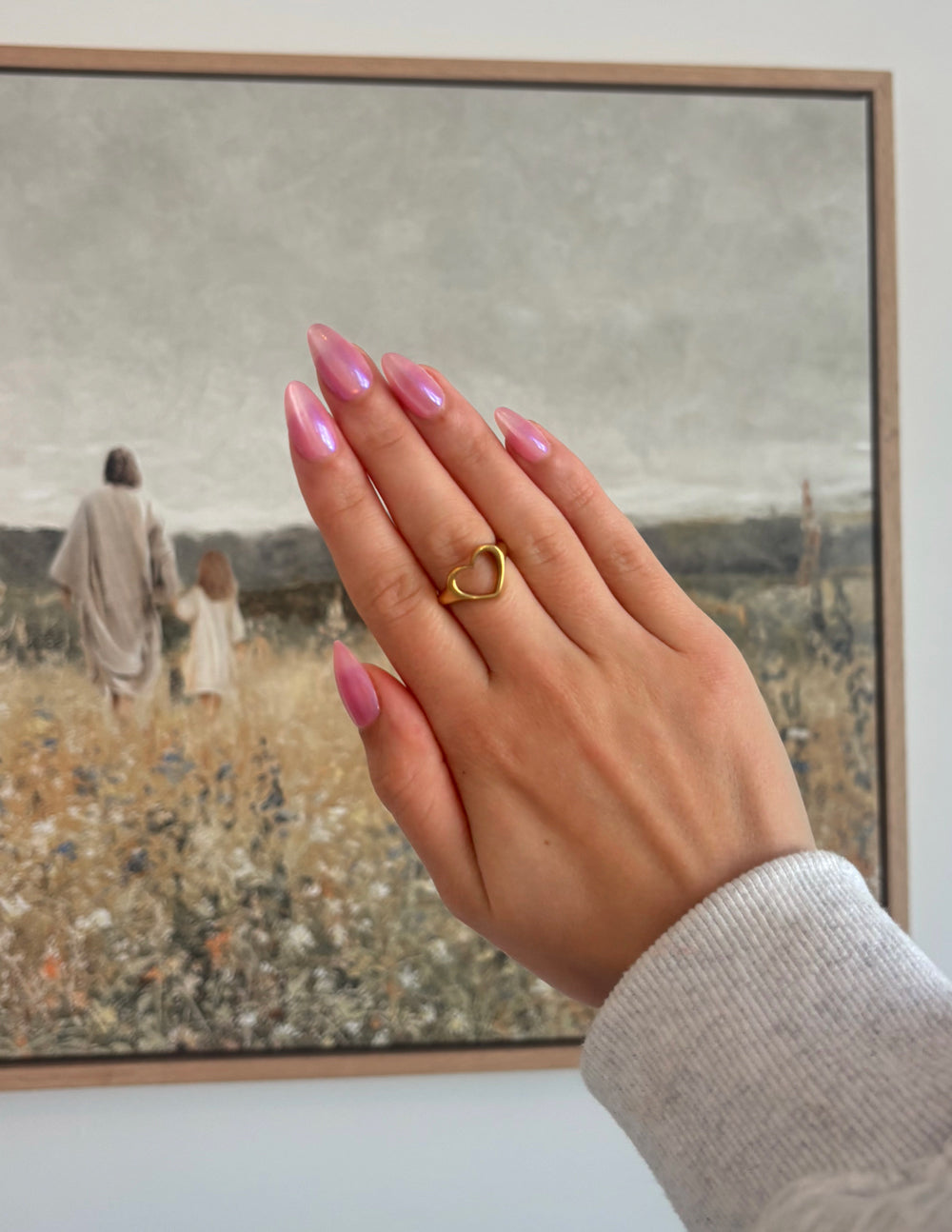 Open Heart Ring - Elegant Minimalist Symbolic Jewelry