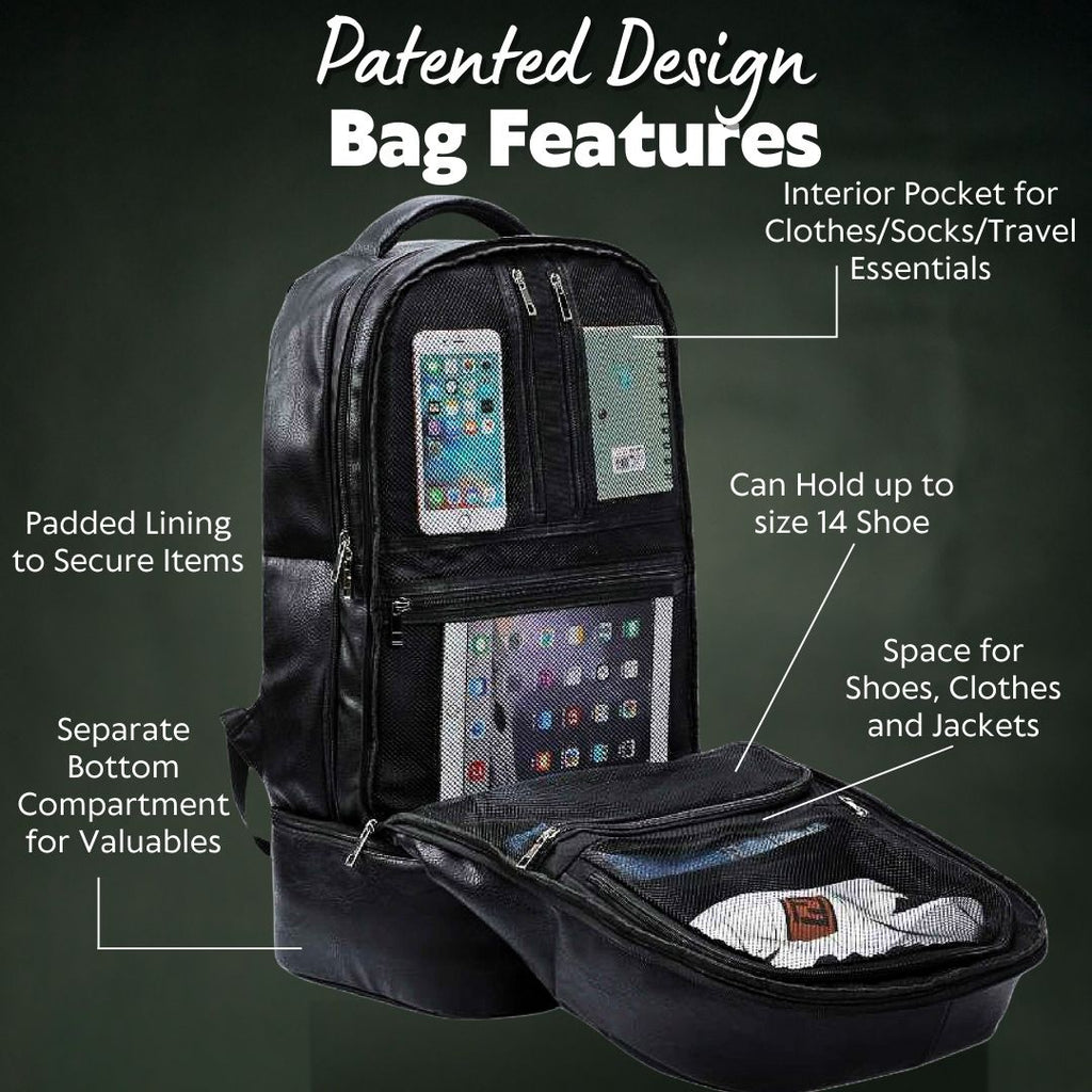 Brown Leather Luxury Patented Carry-On Bag (Only 300 Made)