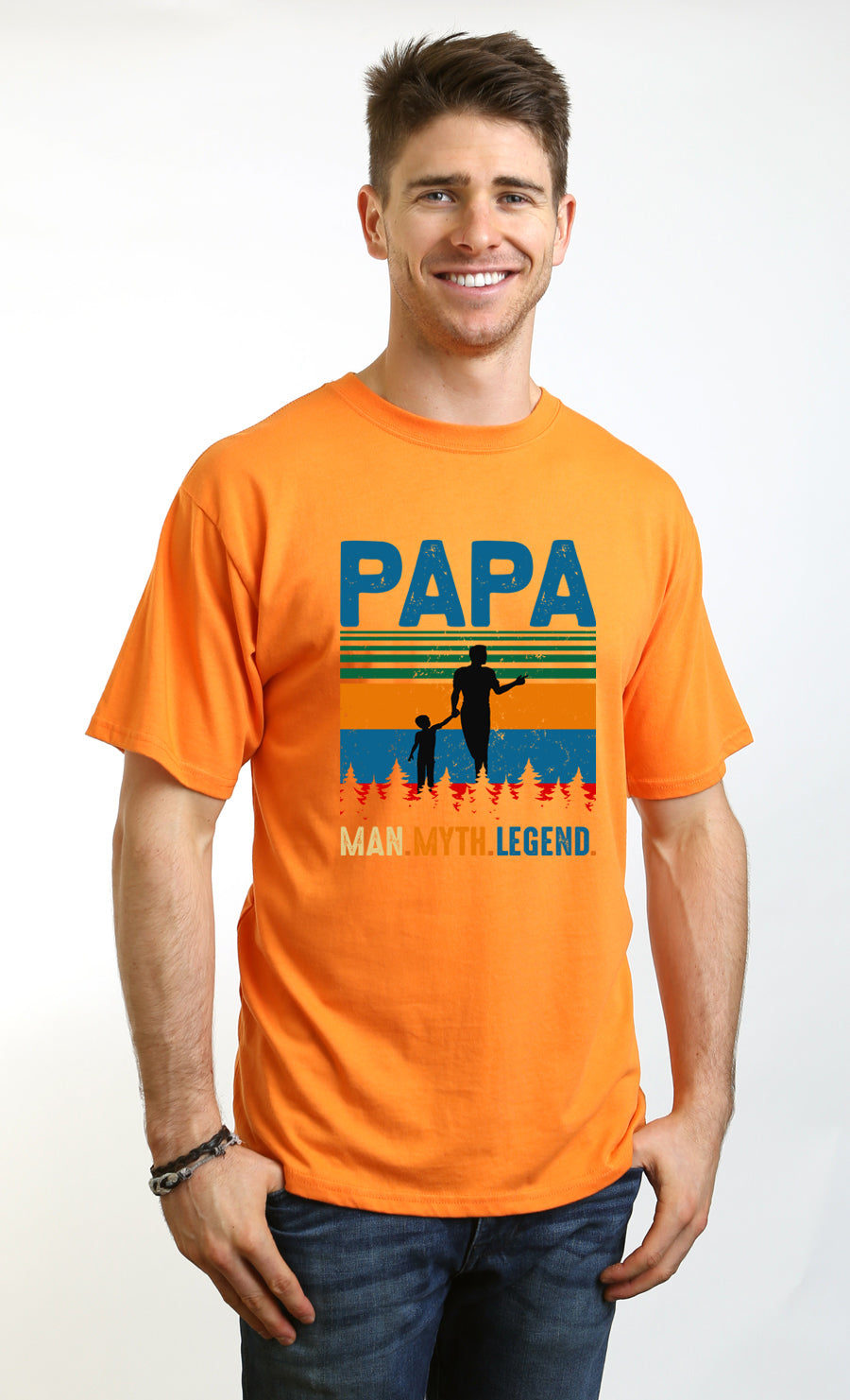 Papa Man Myth Legend Graphic T-Shirt