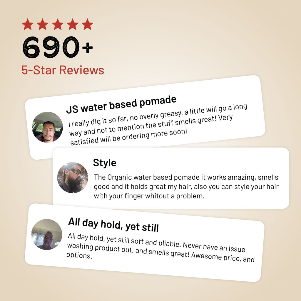 Organic Water Based Pomade for Strong Hold and High Shine - Image 7