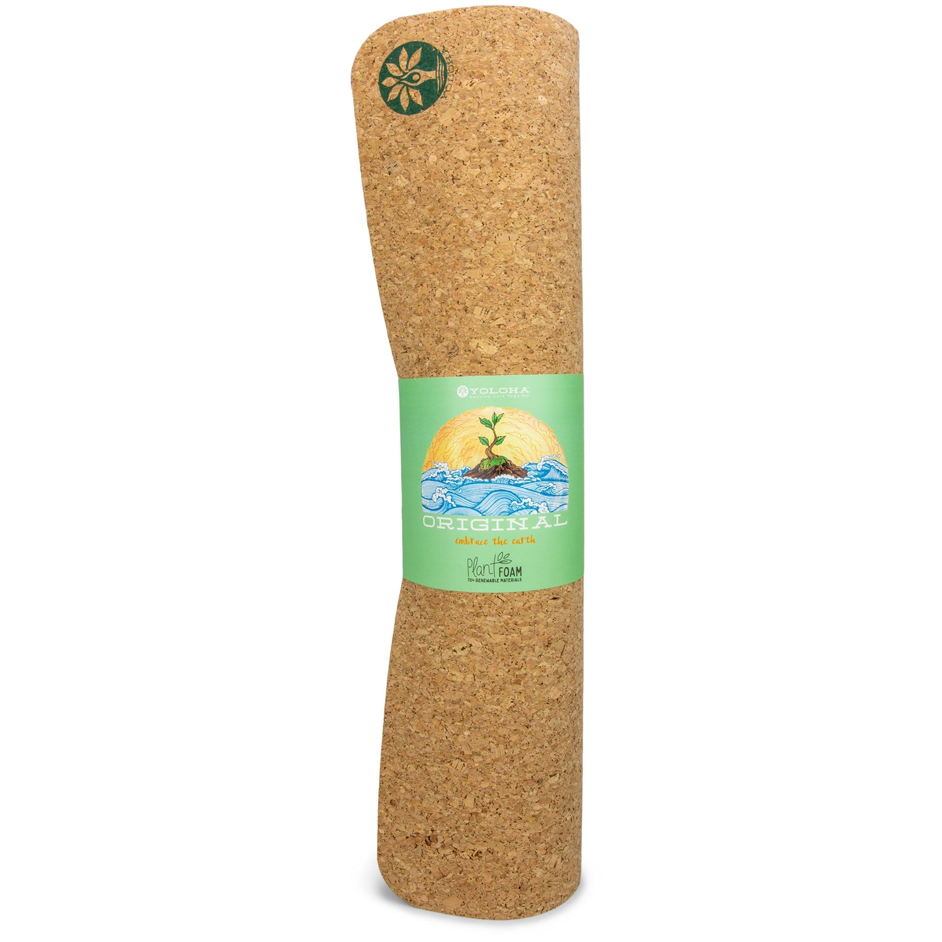 Original Cork Yoga Mat with Geometric Pattern