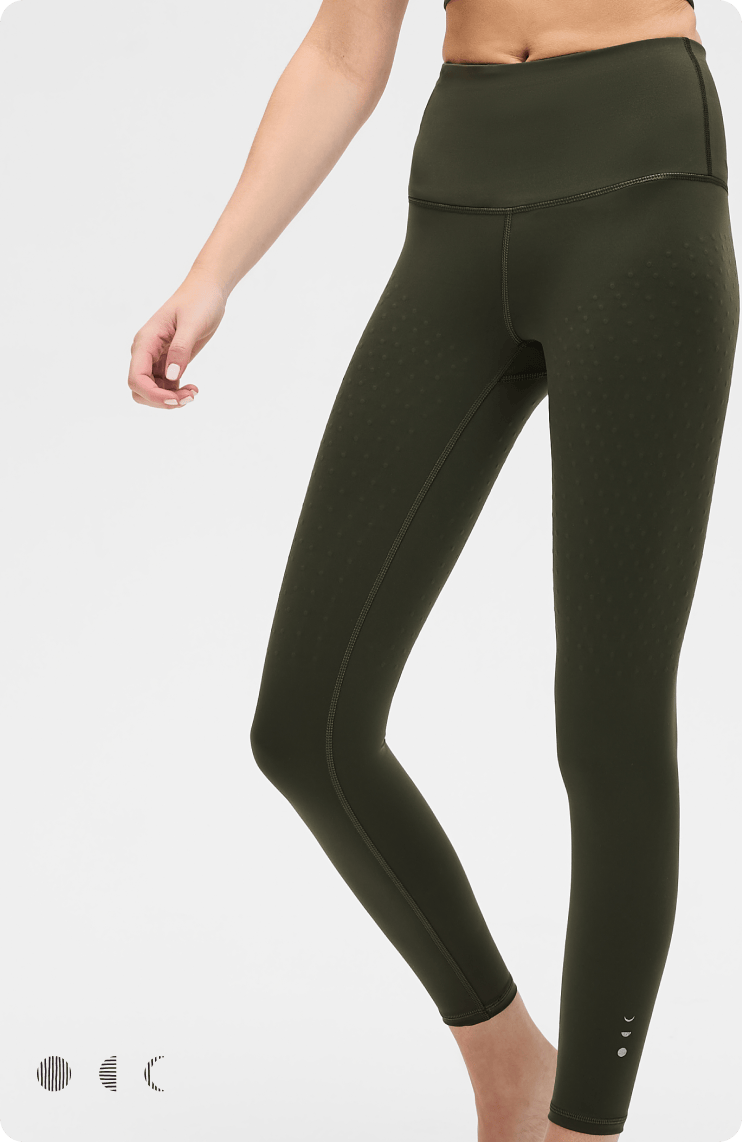 Lymphatic Drainage Compression Leggings High Waisted Charcoal