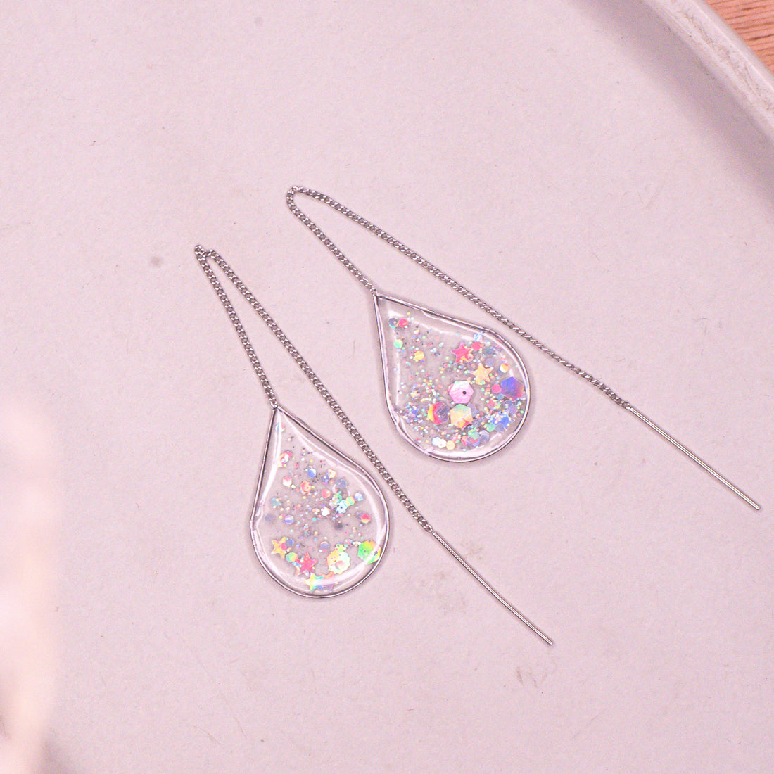 Ánh Dương Silver Ear Threaders – Adjustable Elegant Drops